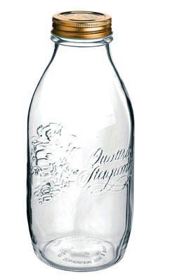 Бутылка стеклянная 1000 мл с винтовой крышкой 56 мм Quattro Stagioni Bormioli Rocco