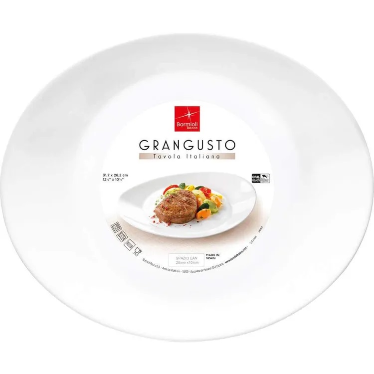 Тарелка для стейка овальная 31,7х26,2 см GRANGUSTO Bormioli Rocco D