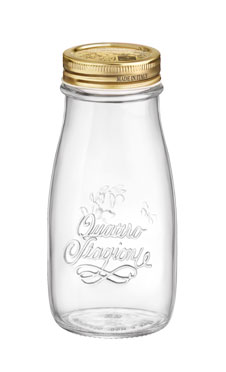 Бутылка стеклянная 400 мл с винтовой крышкой 56 мм Quattro Stagioni Bormioli Rocco 365642MQE321990